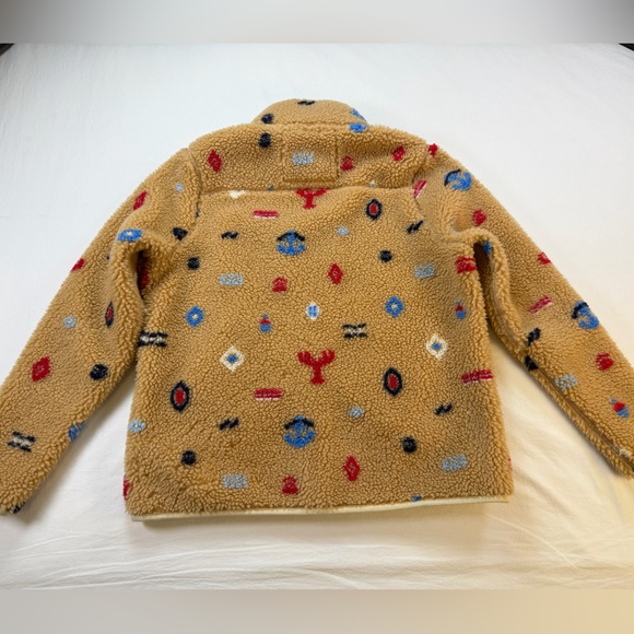 Vineyard Vines Nautical Icons Supershep Teddy Fleece Full Zip Jacket Small - Picture 12 of 12